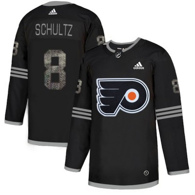 Adidas Philadelphia Flyers #8 Dave Schultz Black Authentic Classic Stitched NHL Jersey